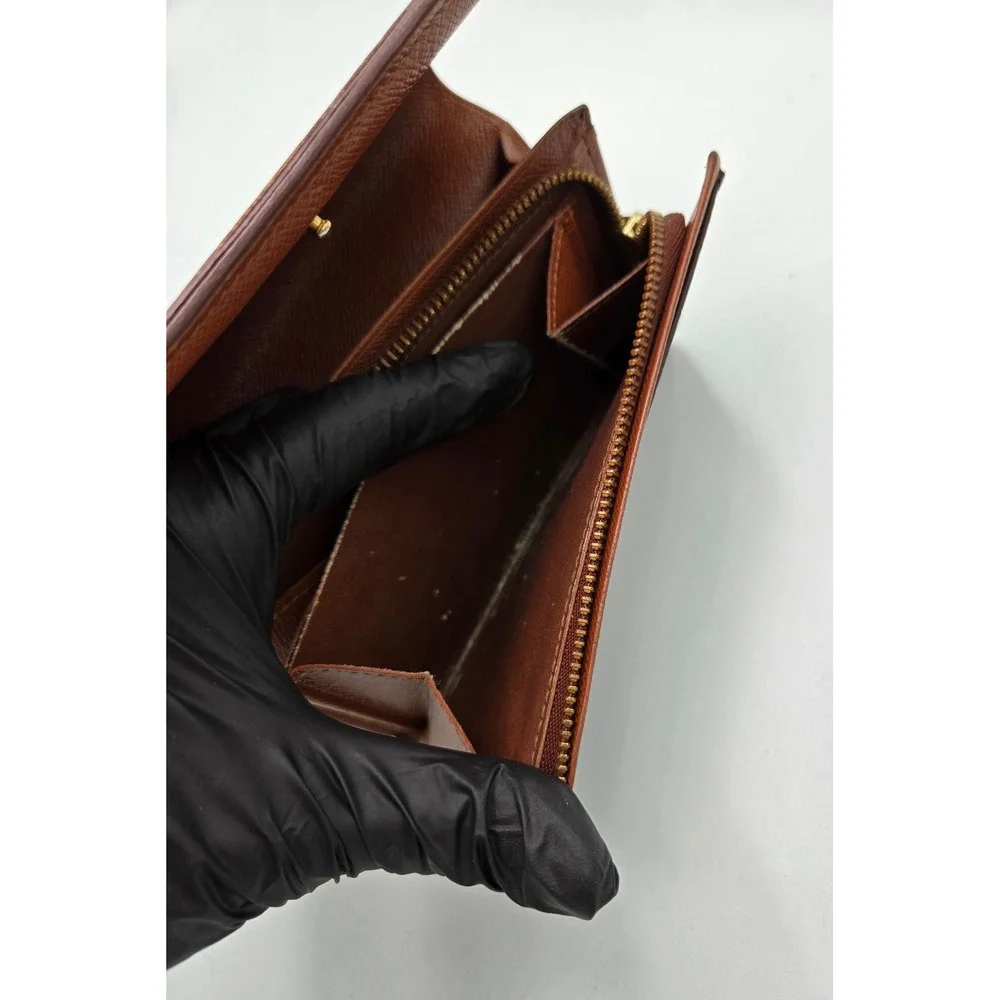 Louis Vuitton‎ Monogram Canvas Small Wallet Snap Closure Authentic